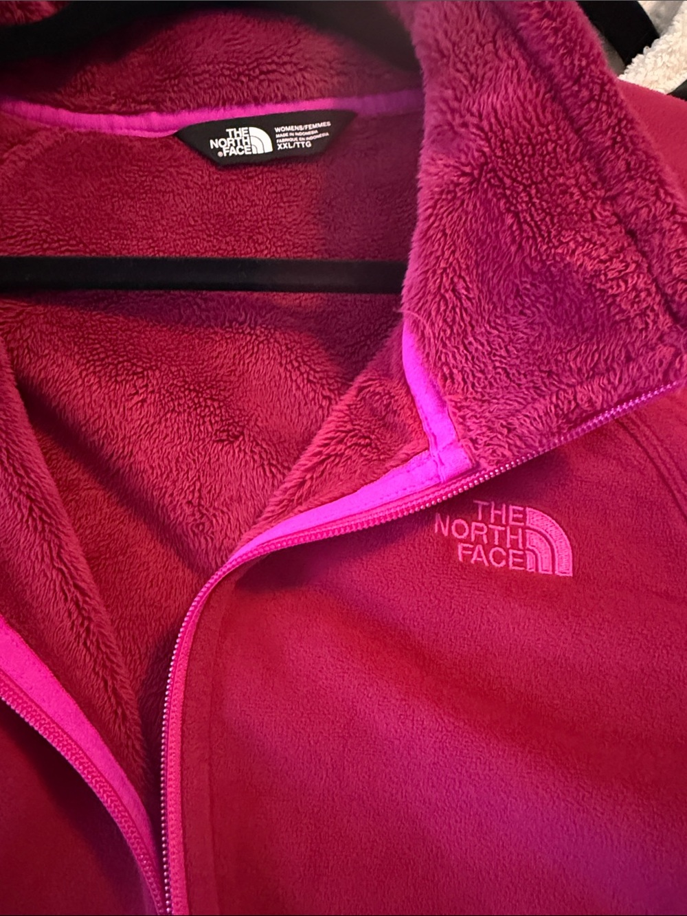 The North Face Teddy Fleece Jacket - Raspberry - Picture 4 of 5